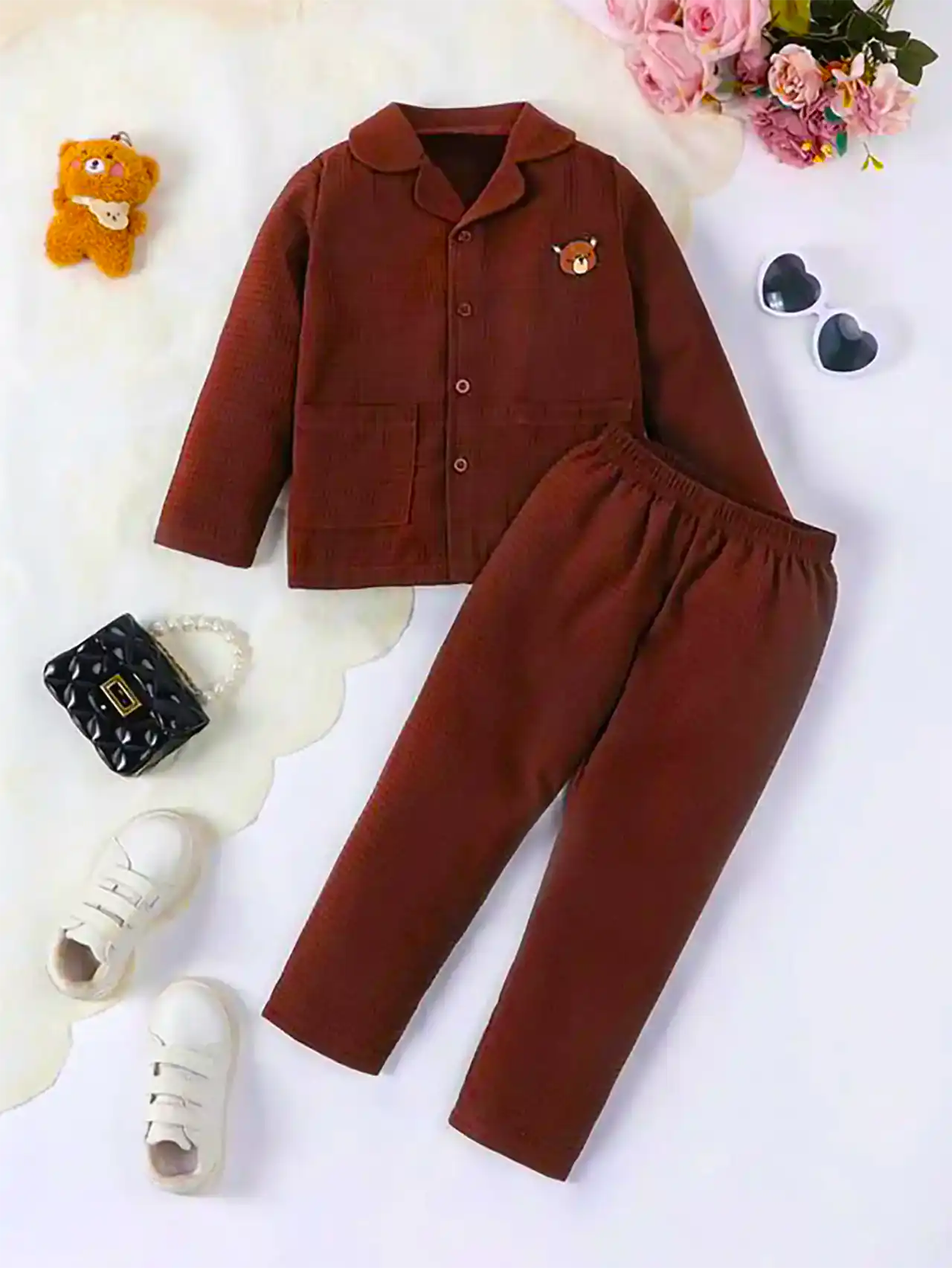 پیراهن شلوار بچگانه پاییزه