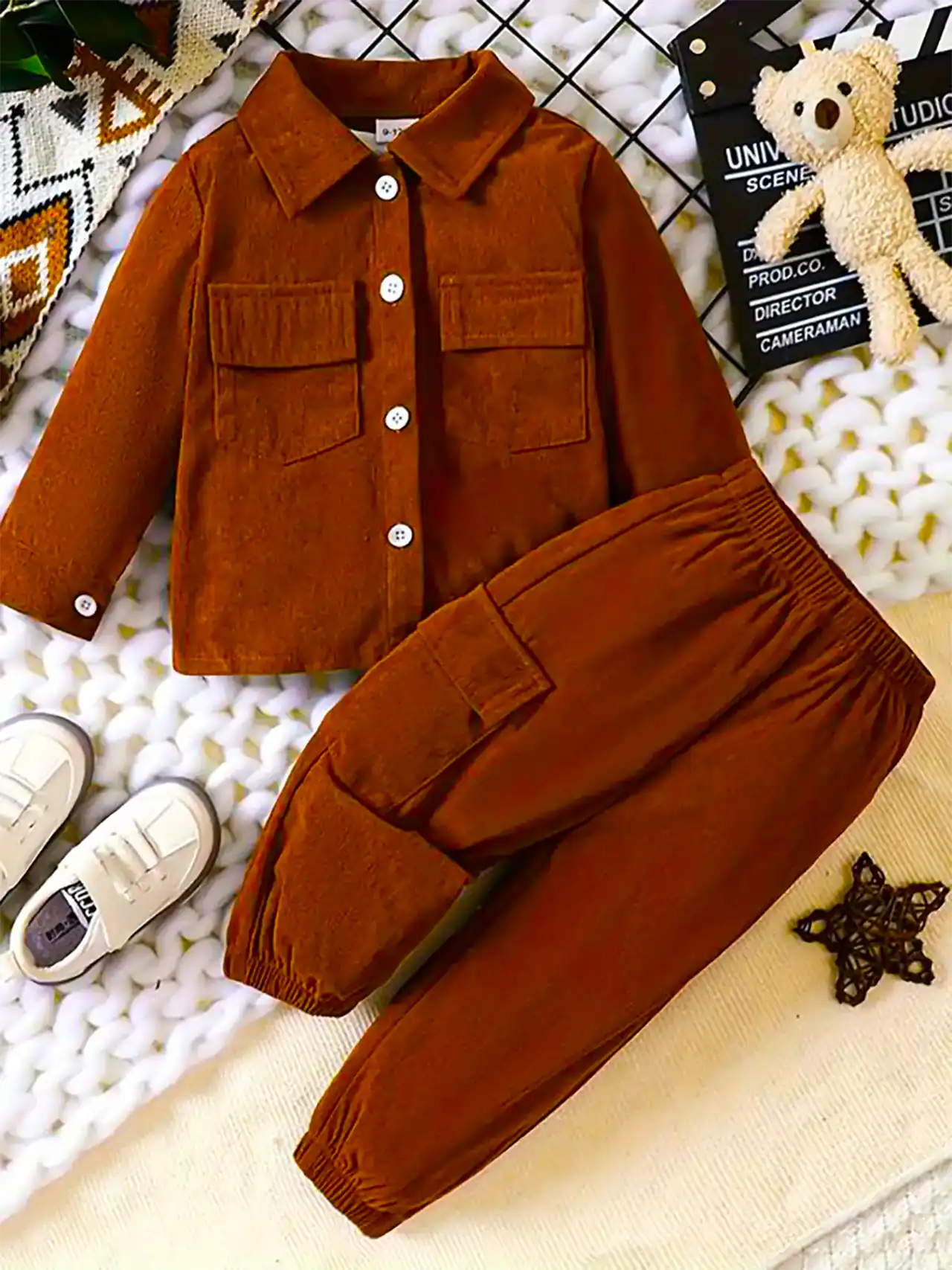 پیراهن شلوار بچگانه پاییزه