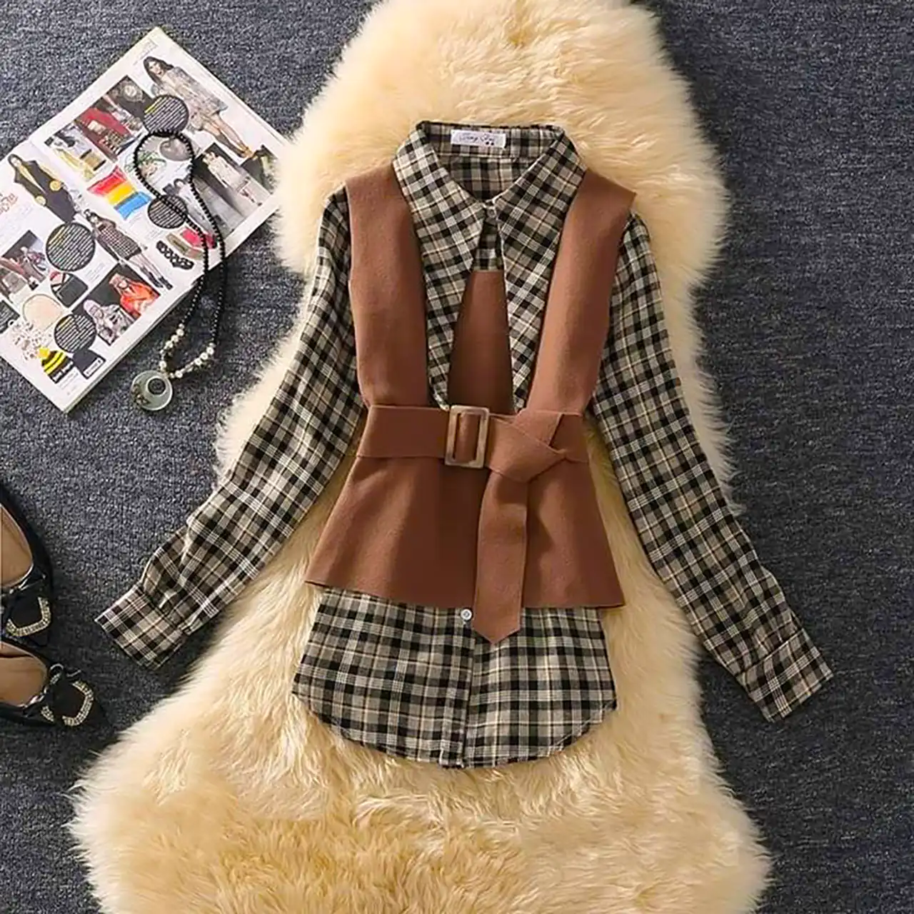 پیراهن زنانه پاییزی