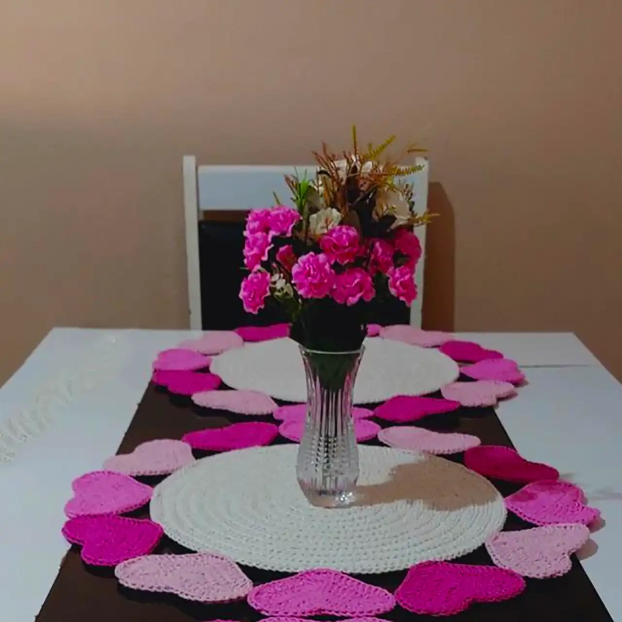 رانر بافتنی میز