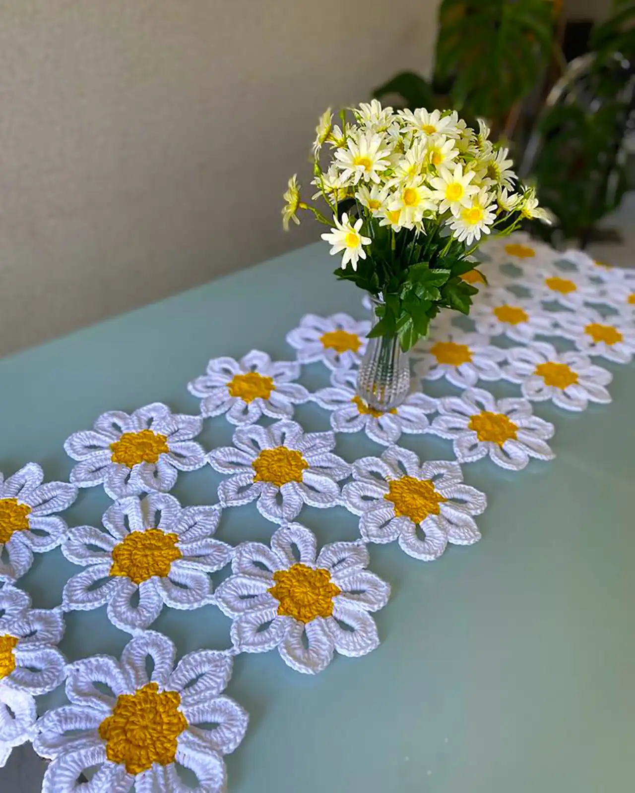 رانر بافتنی میز