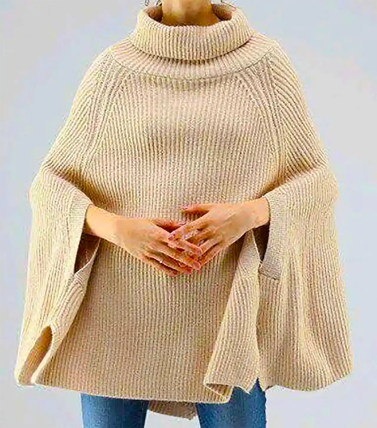 شنل بافتنی پاییزی