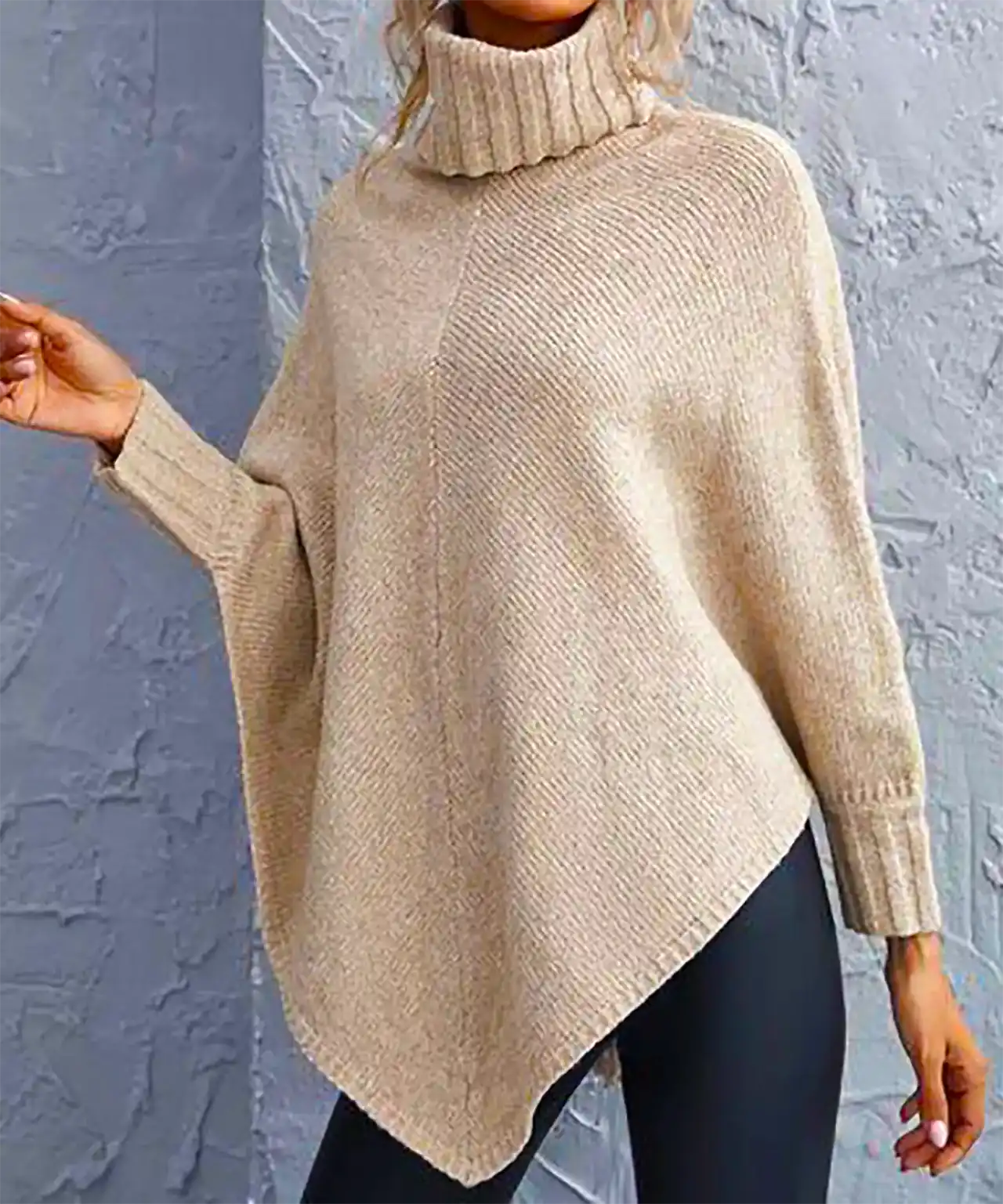 شنل بافتنی پاییزی