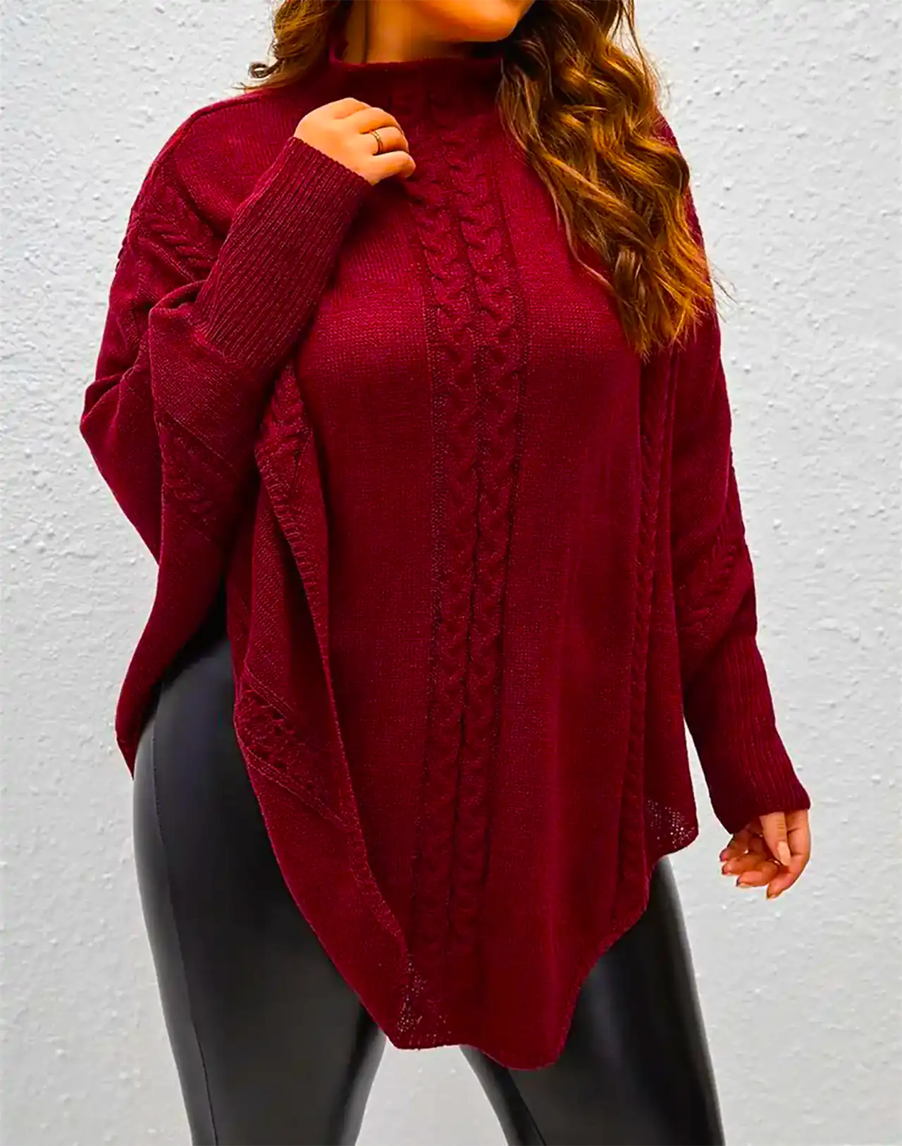 شنل بافتنی پاییزی