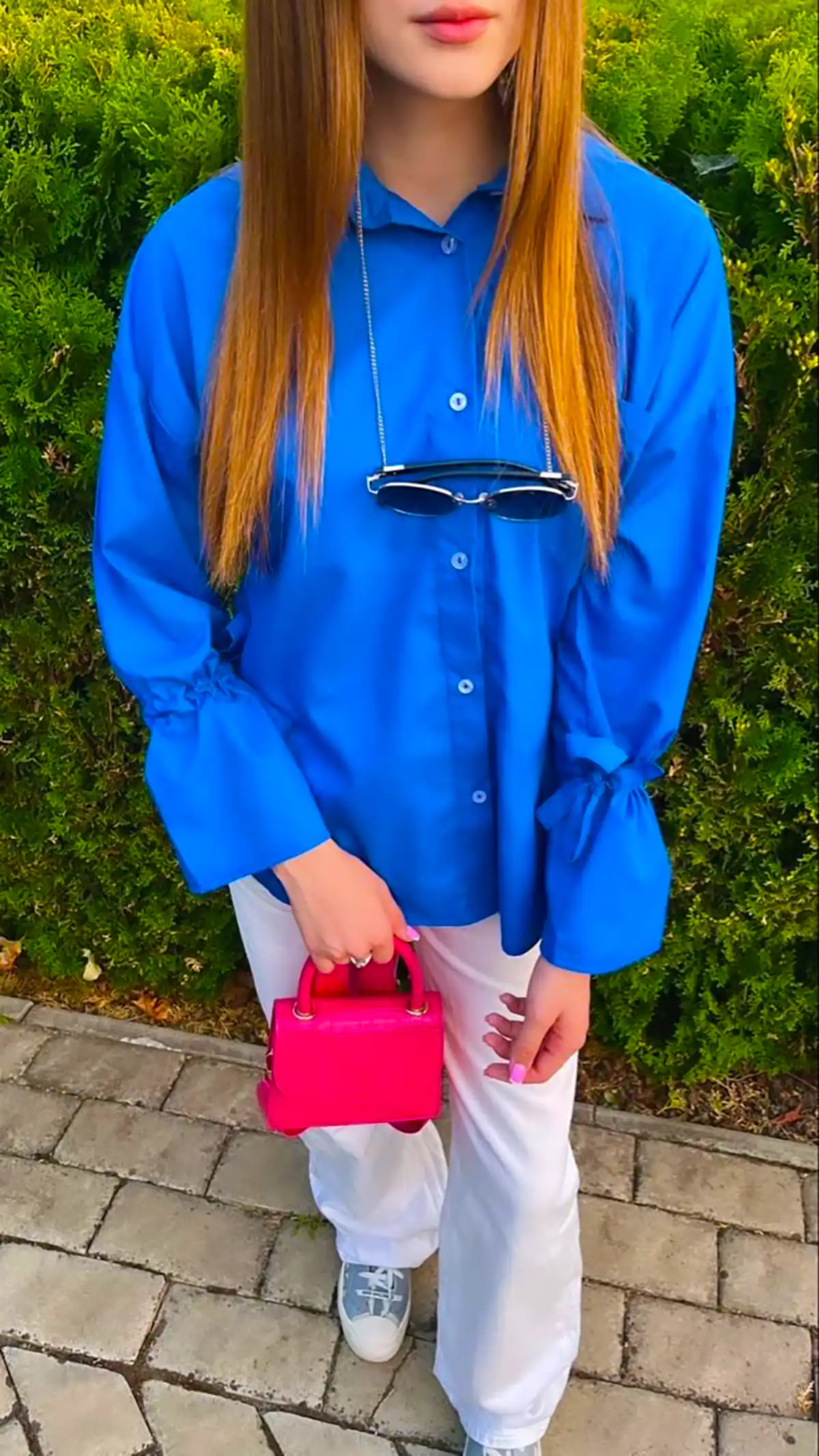 شومیز آبی جدید شیک