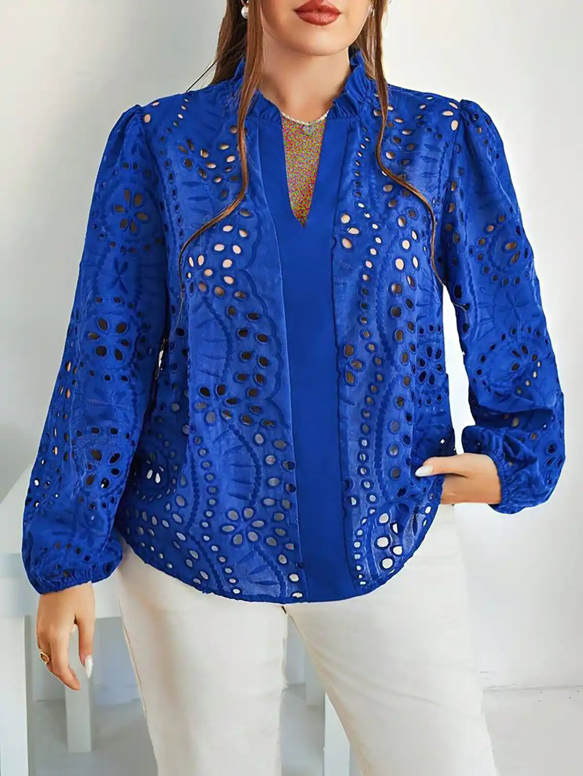 شومیز آبی جدید شیک