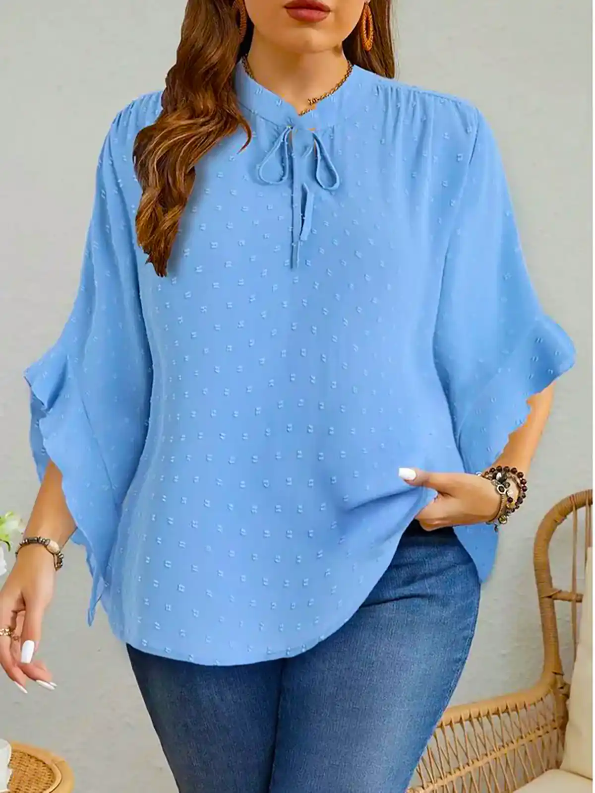 شومیز آبی جدید شیک