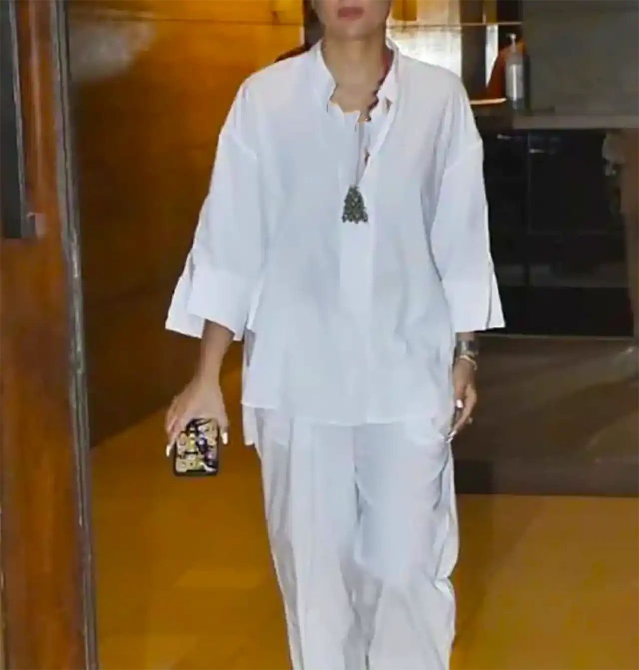 شومیز مانتویی سفید ترند