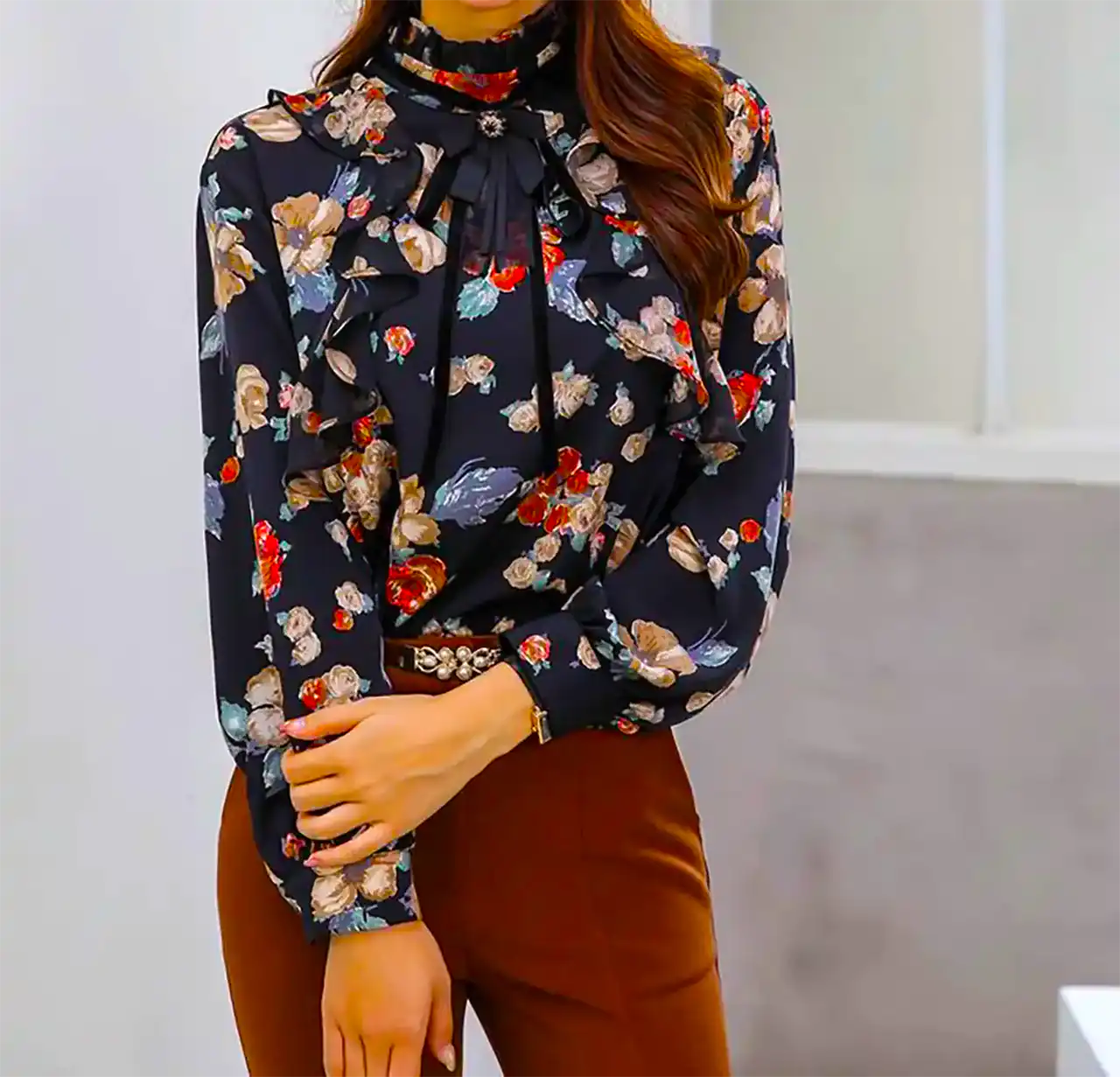 شومیز شیک کرپ حریر