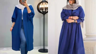 استایل خیابانی سورمه ای زنانه