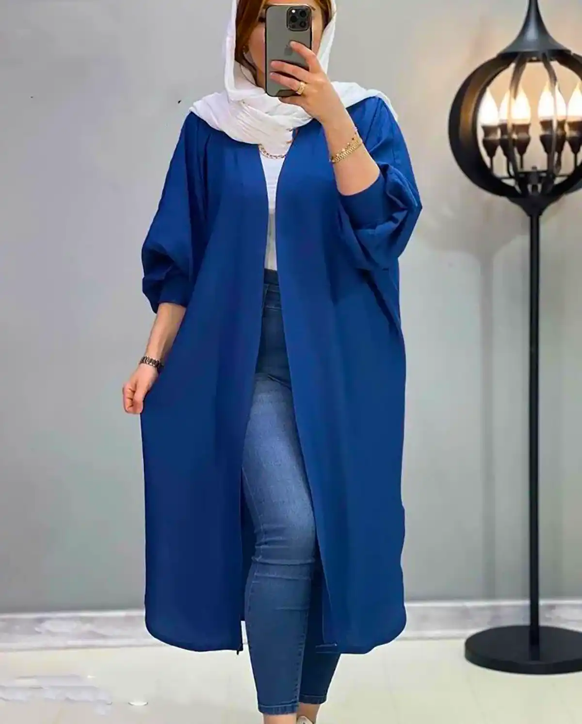 استایل خیابانی سورمه ای زنانه