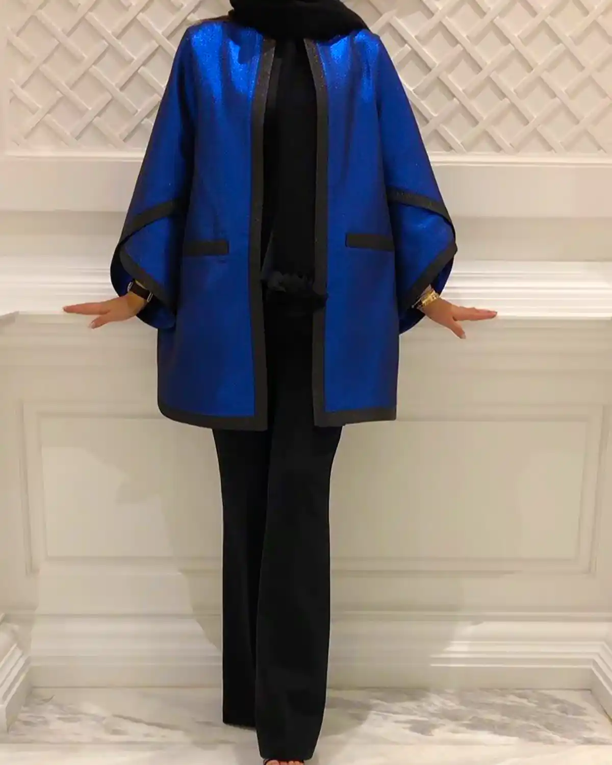 استایل خیابانی سورمه ای زنانه