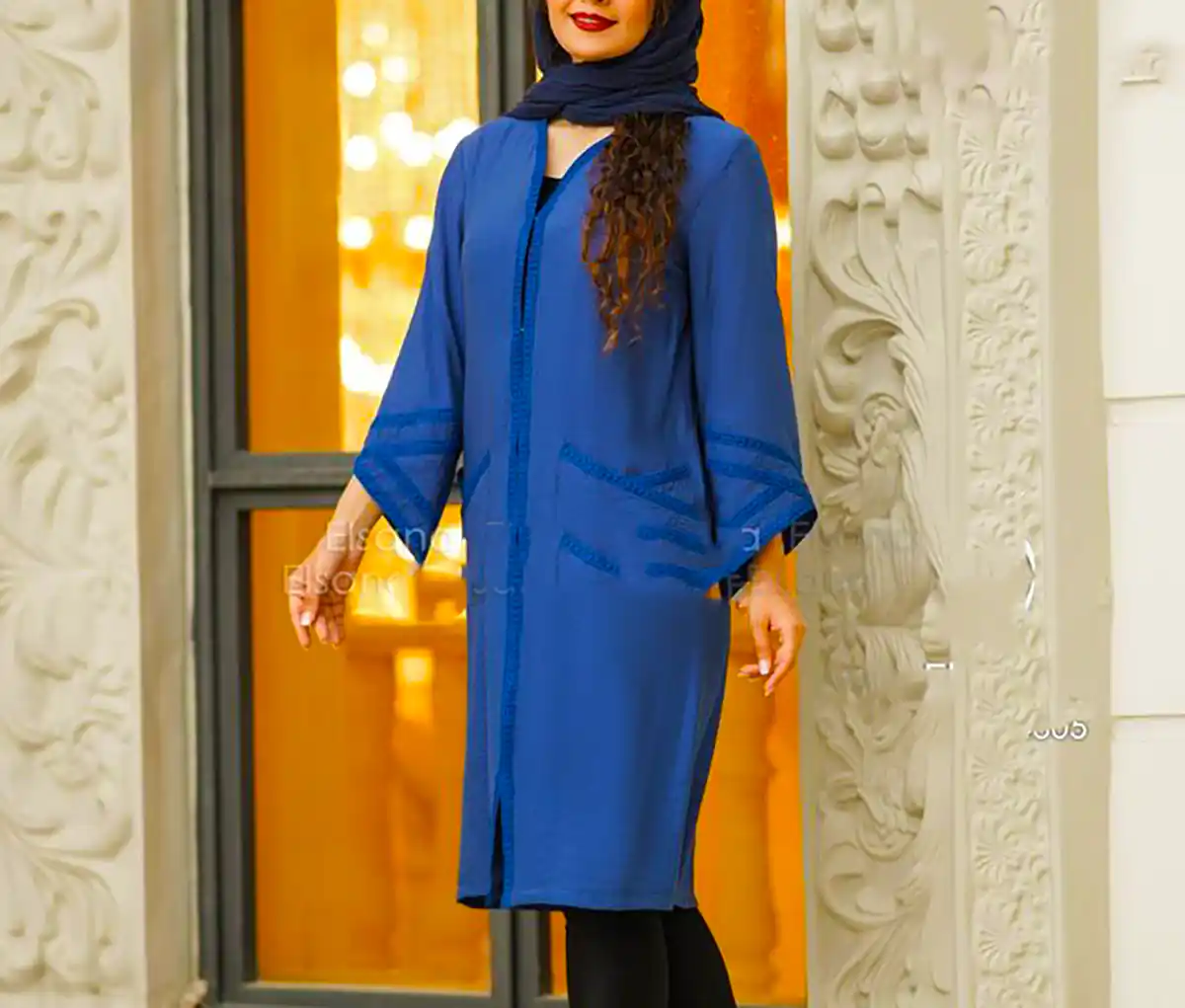 استایل خیابانی سورمه ای زنانه