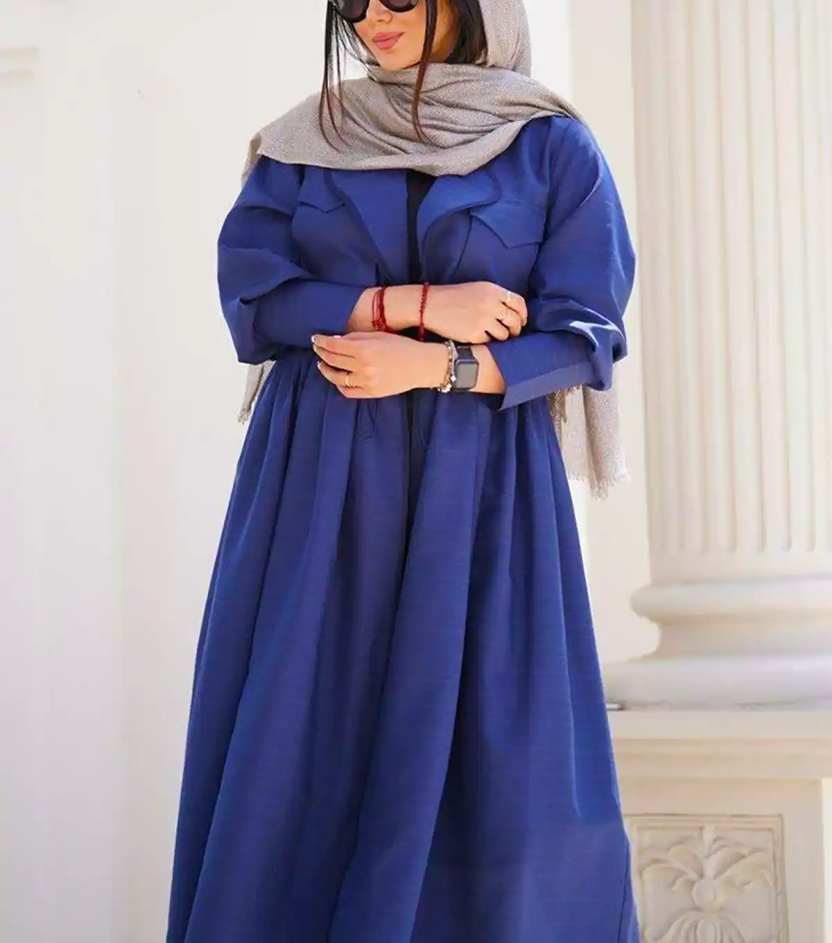 استایل خیابانی سورمه ای زنانه