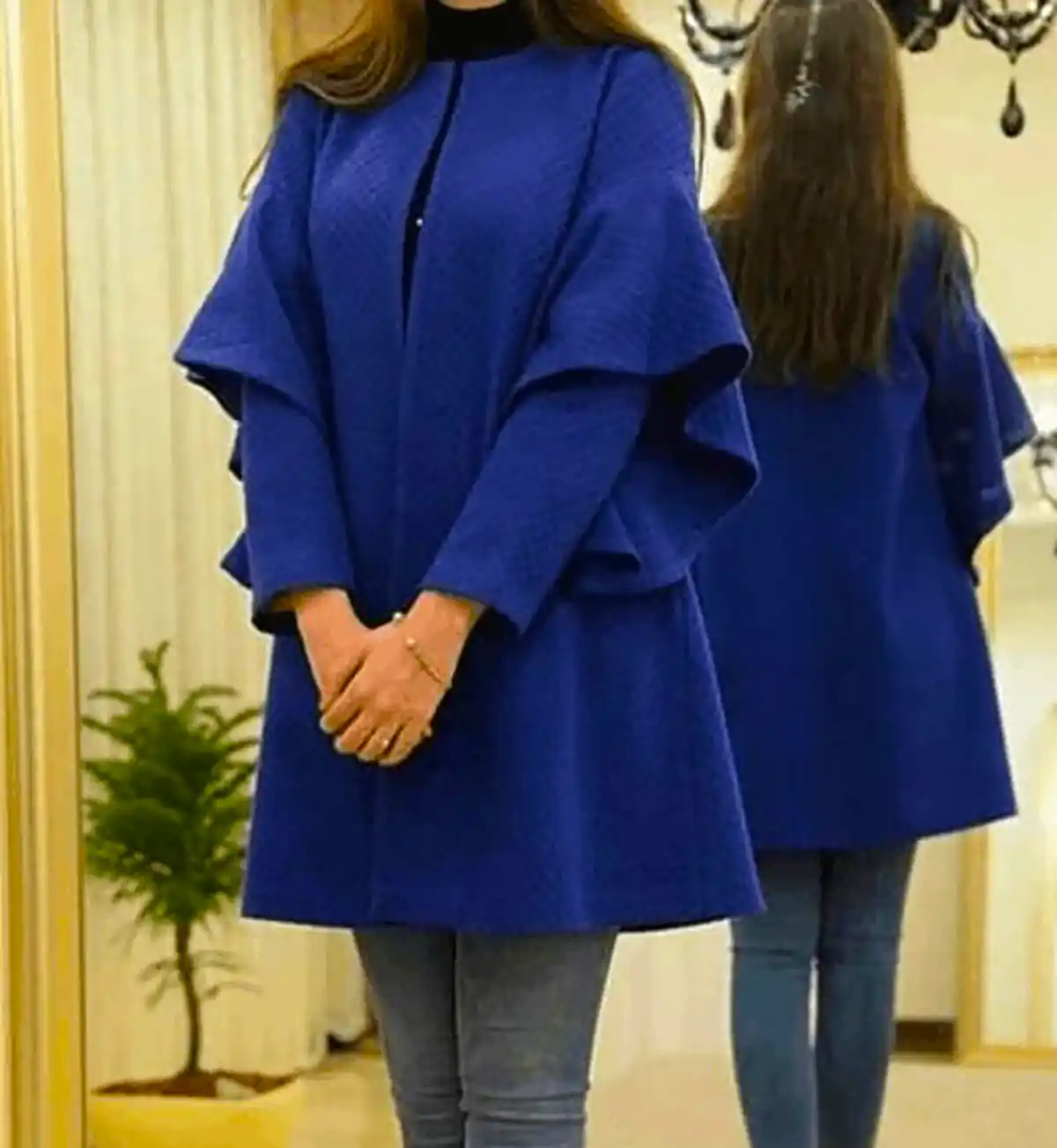 استایل خیابانی سورمه ای زنانه