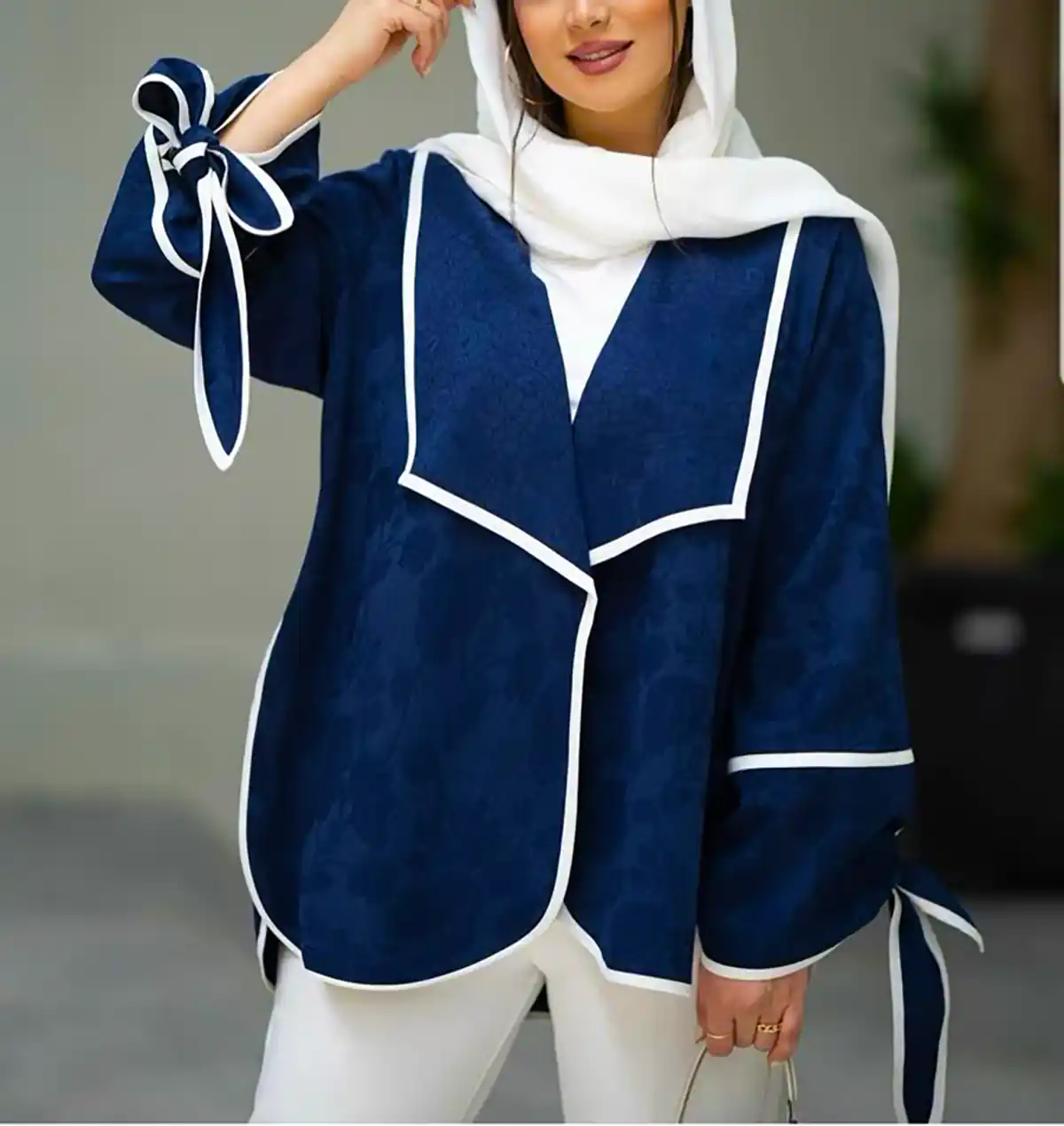 استایل خیابانی سورمه ای زنانه