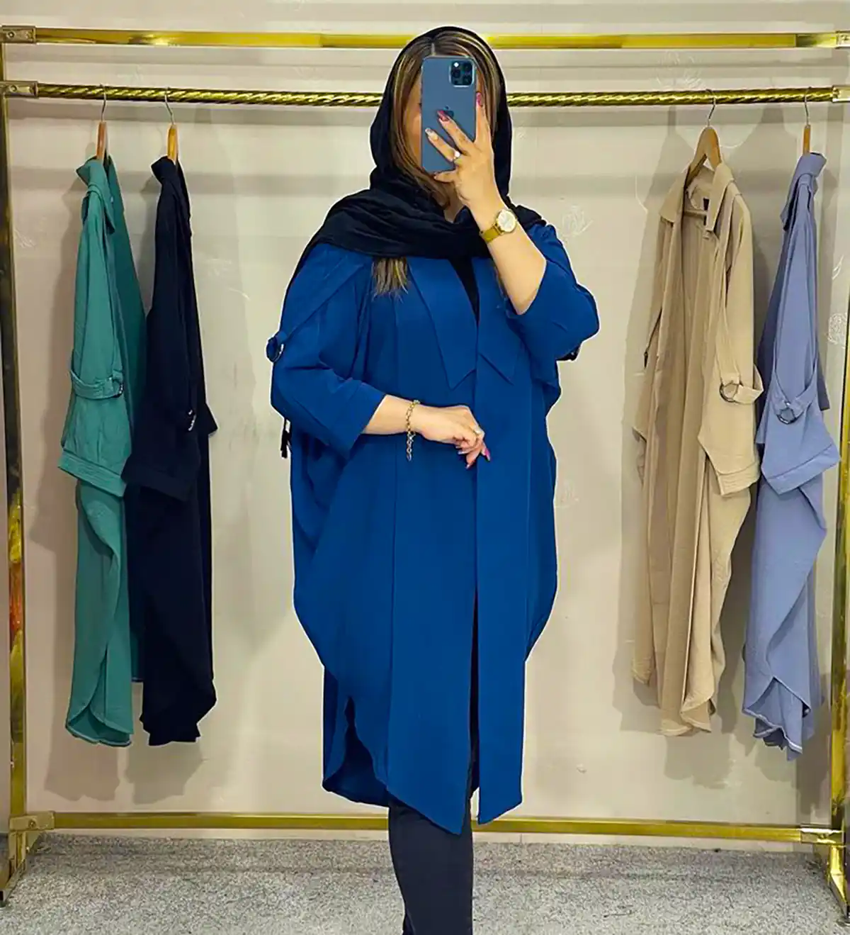 استایل خیابانی سورمه ای زنانه