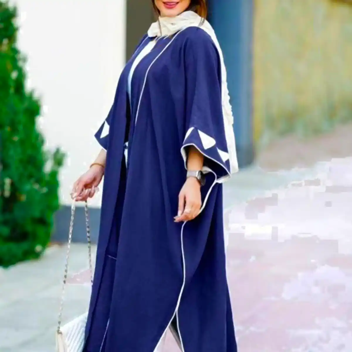 استایل خیابانی سورمه ای زنانه