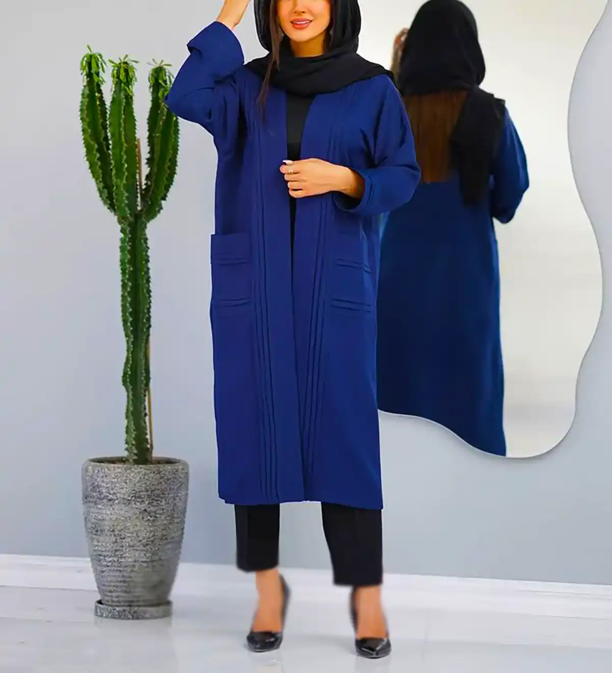 استایل خیابانی سورمه ای زنانه