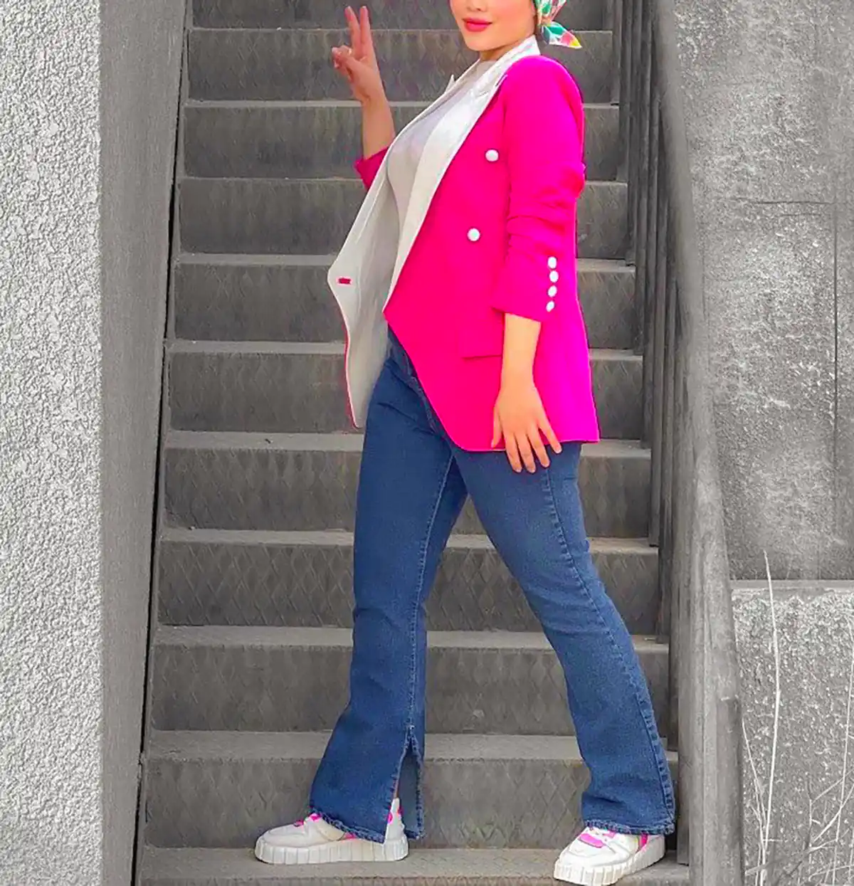 استایل سرخابی شیک زنانه