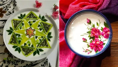 تزئین ماست مجلسی