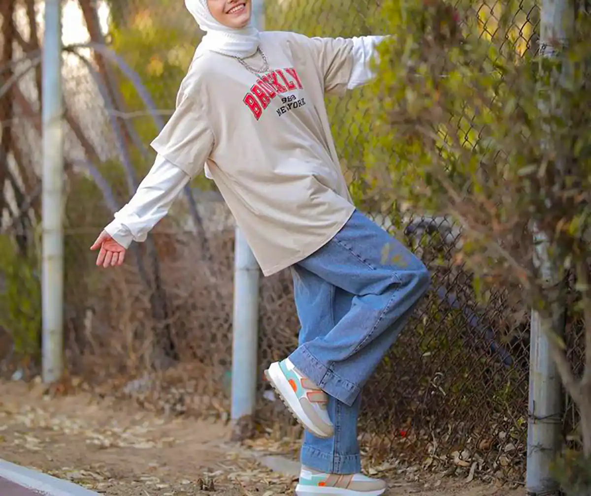 تیشرت لانگ دخترانه