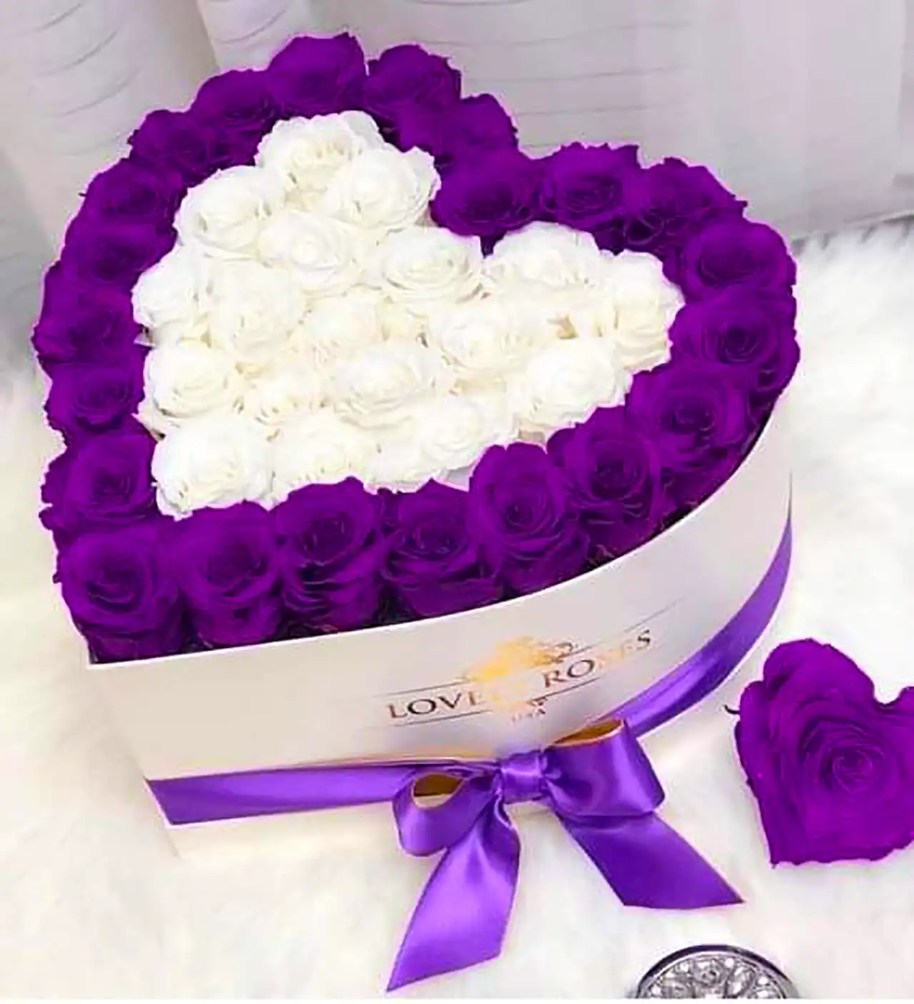 باکس گل بنفش خاص