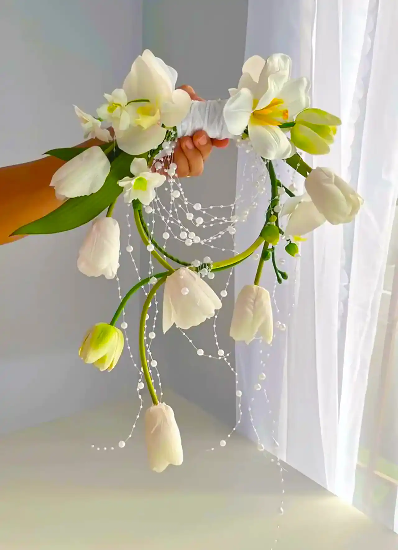 دسته گل عصایی عروس