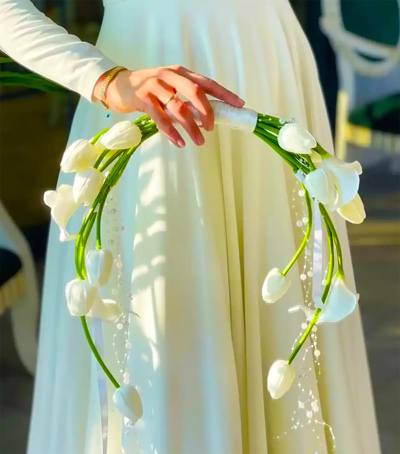 دسته گل عصایی عروس