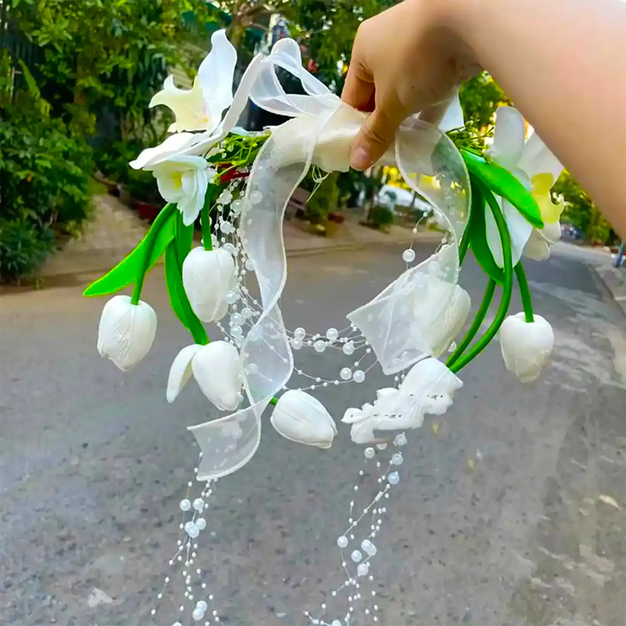 دسته گل عصایی عروس