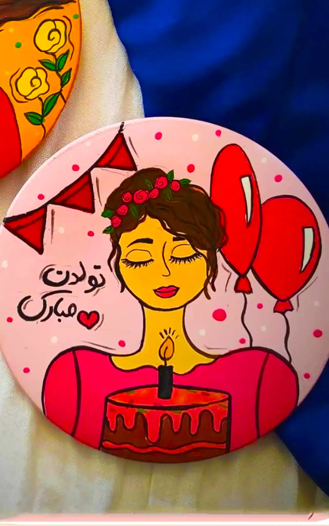 دیوارکوب بشقابی فانتزی