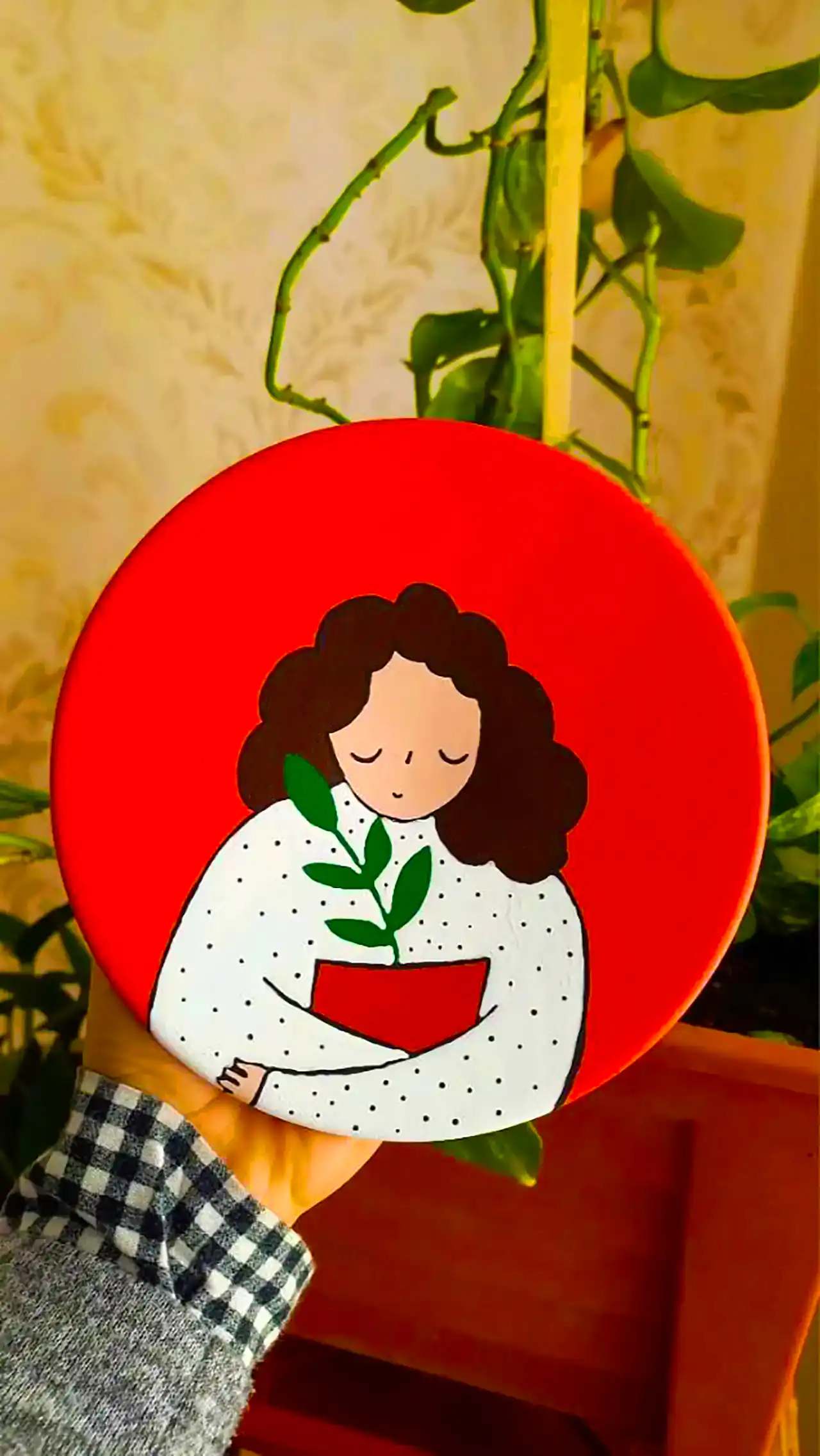 دیوارکوب بشقابی فانتزی