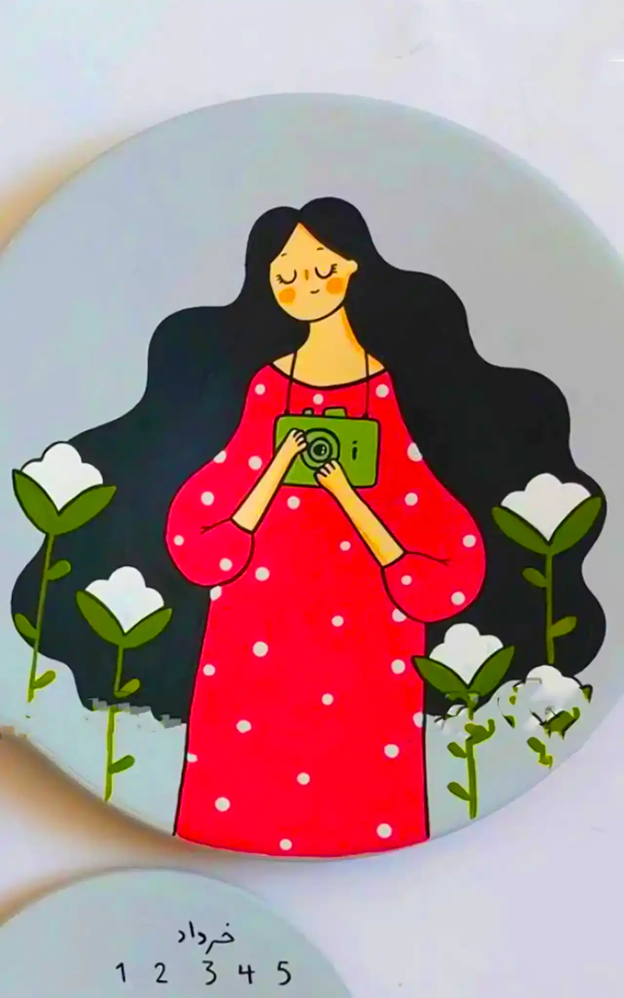 دیوارکوب بشقابی فانتزی