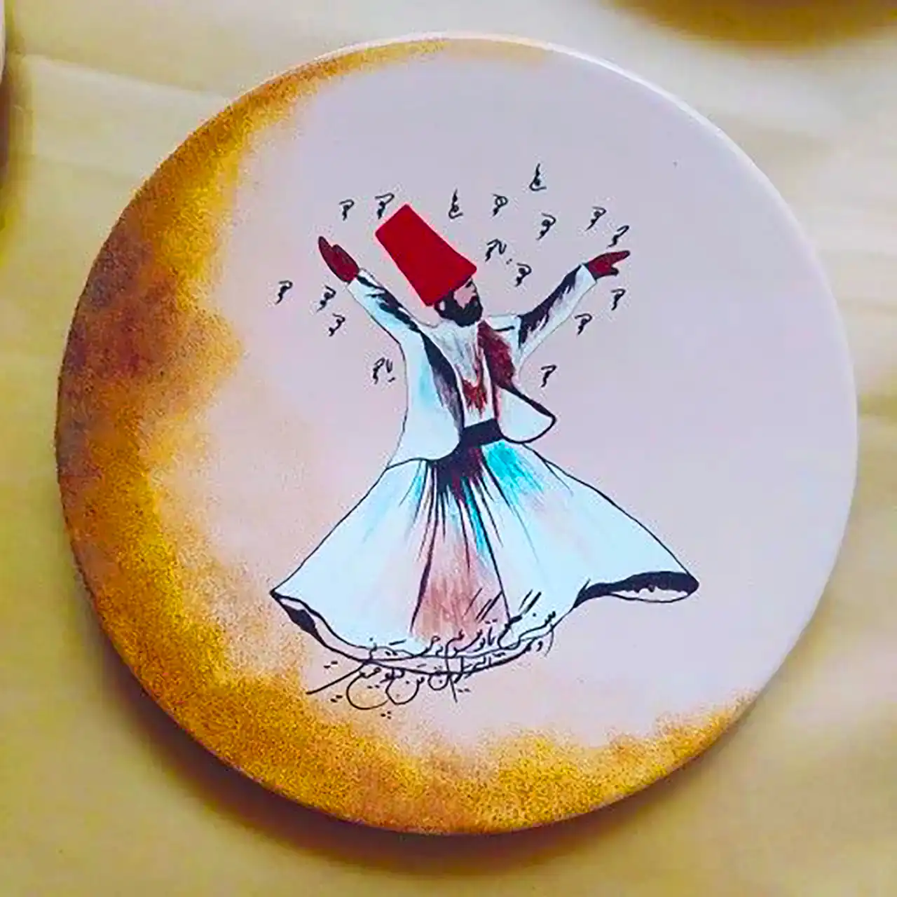 دیوارکوب بشقابی فانتزی