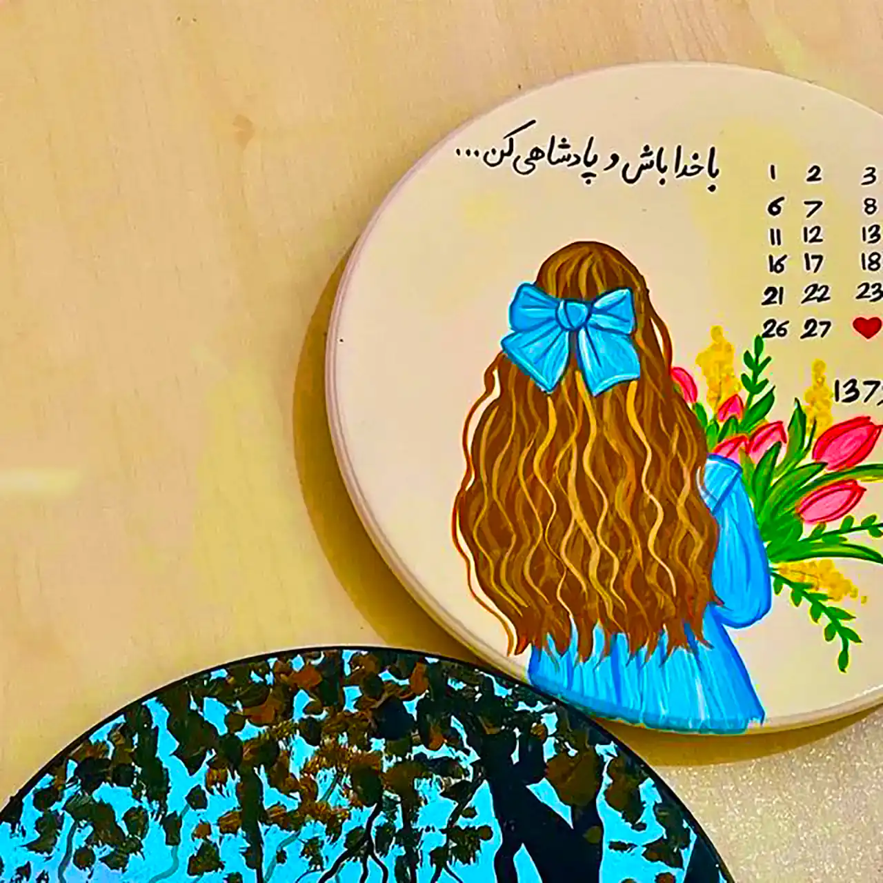 دیوارکوب بشقابی فانتزی