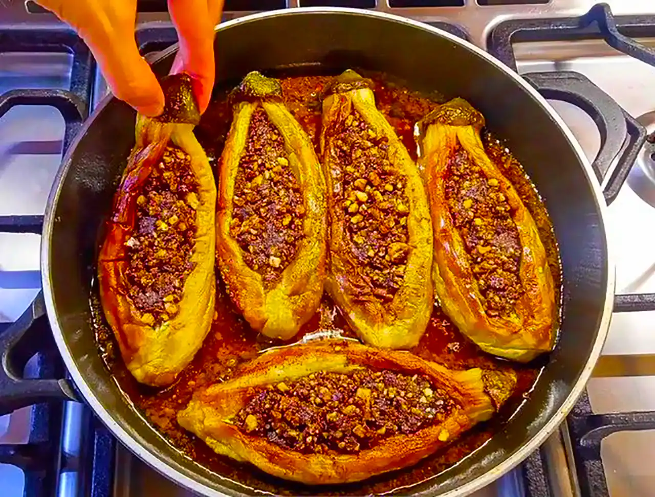 دیزاین بادمجان شکم پر