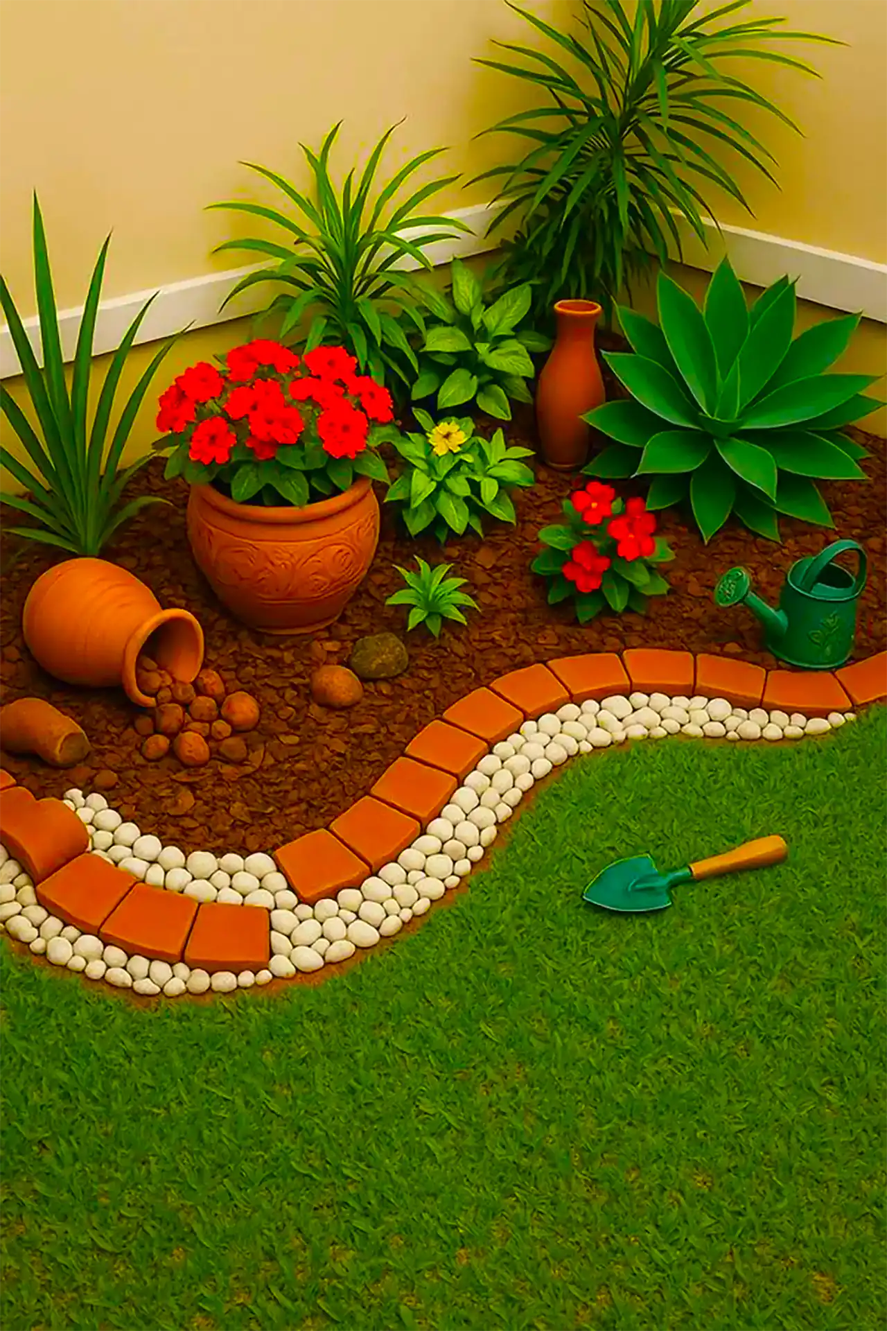 دیزاین حیاط ویلا