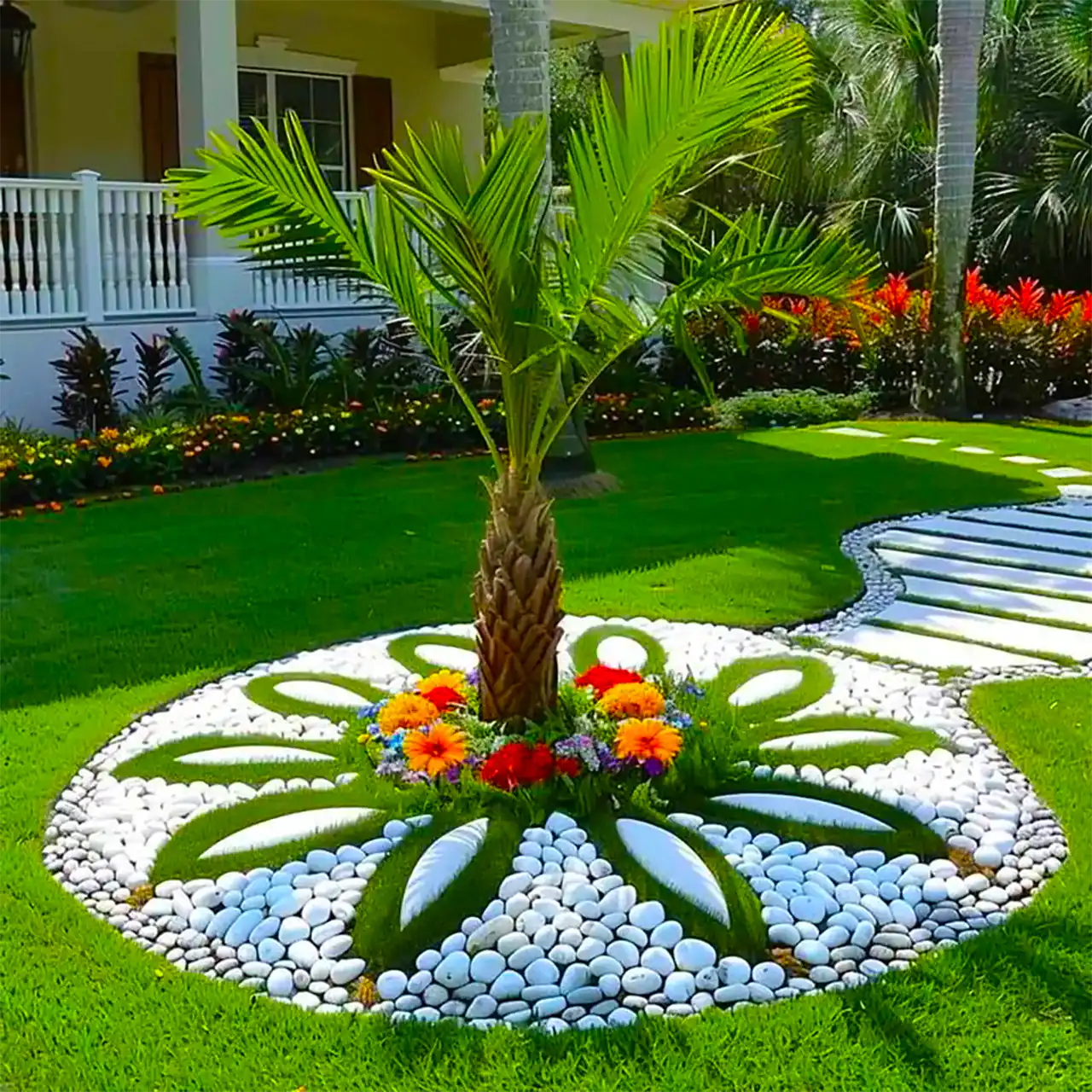 دیزاین حیاط ویلا