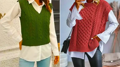 جلیقه بافت زنانه