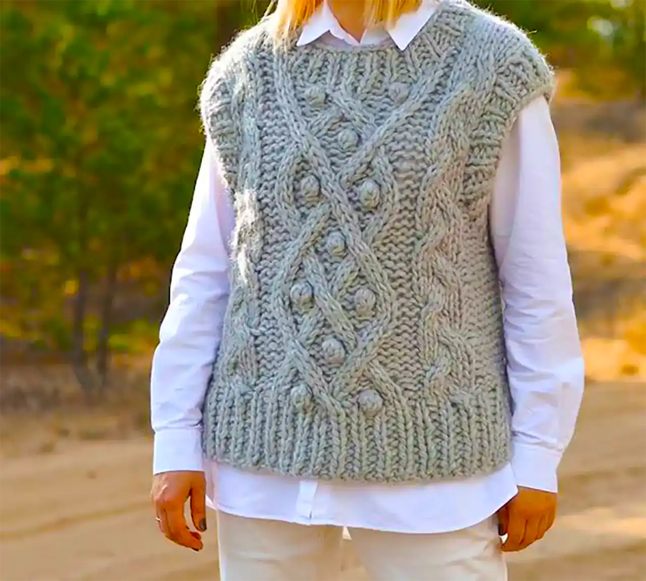 جلیقه بافت زنانه