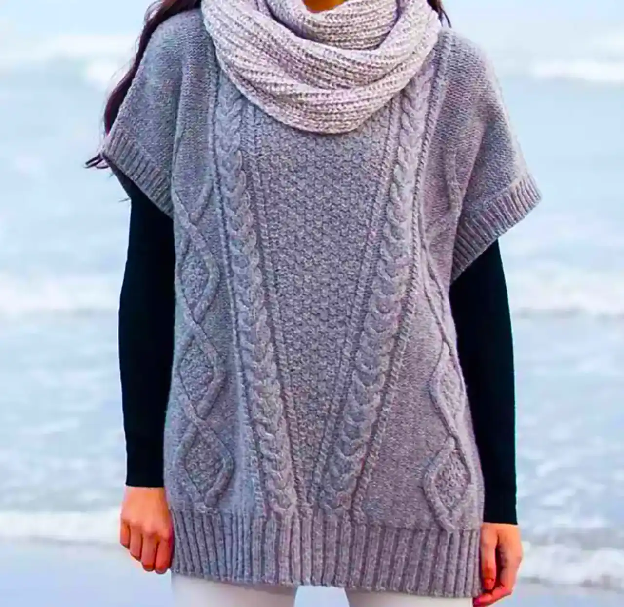 جلیقه بافت زنانه