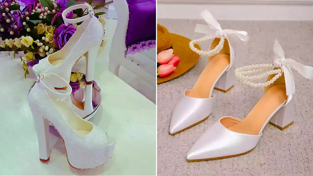 کفش سفید عروس