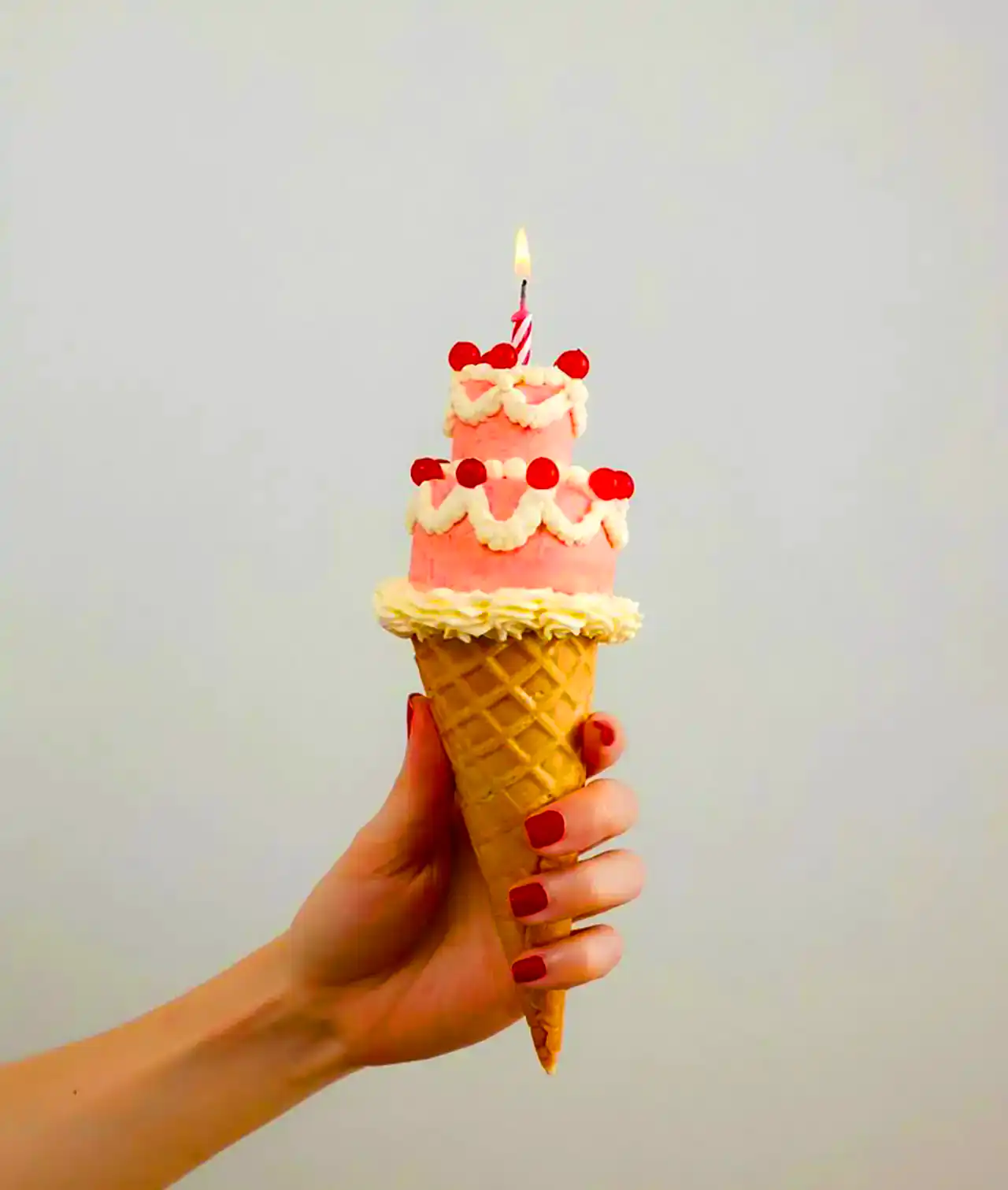 کیک بستنی تولد