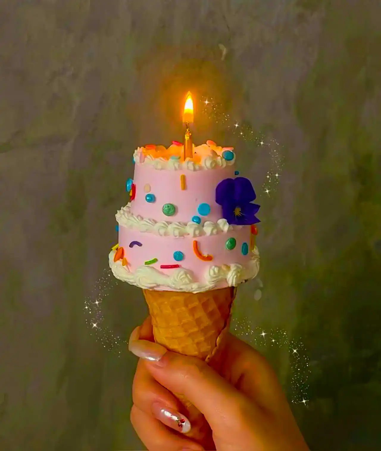 کیک بستنی تولد