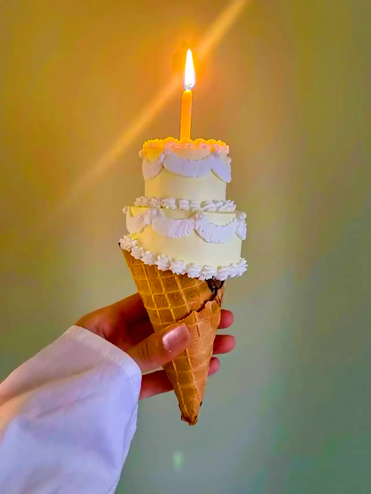 کیک بستنی تولد