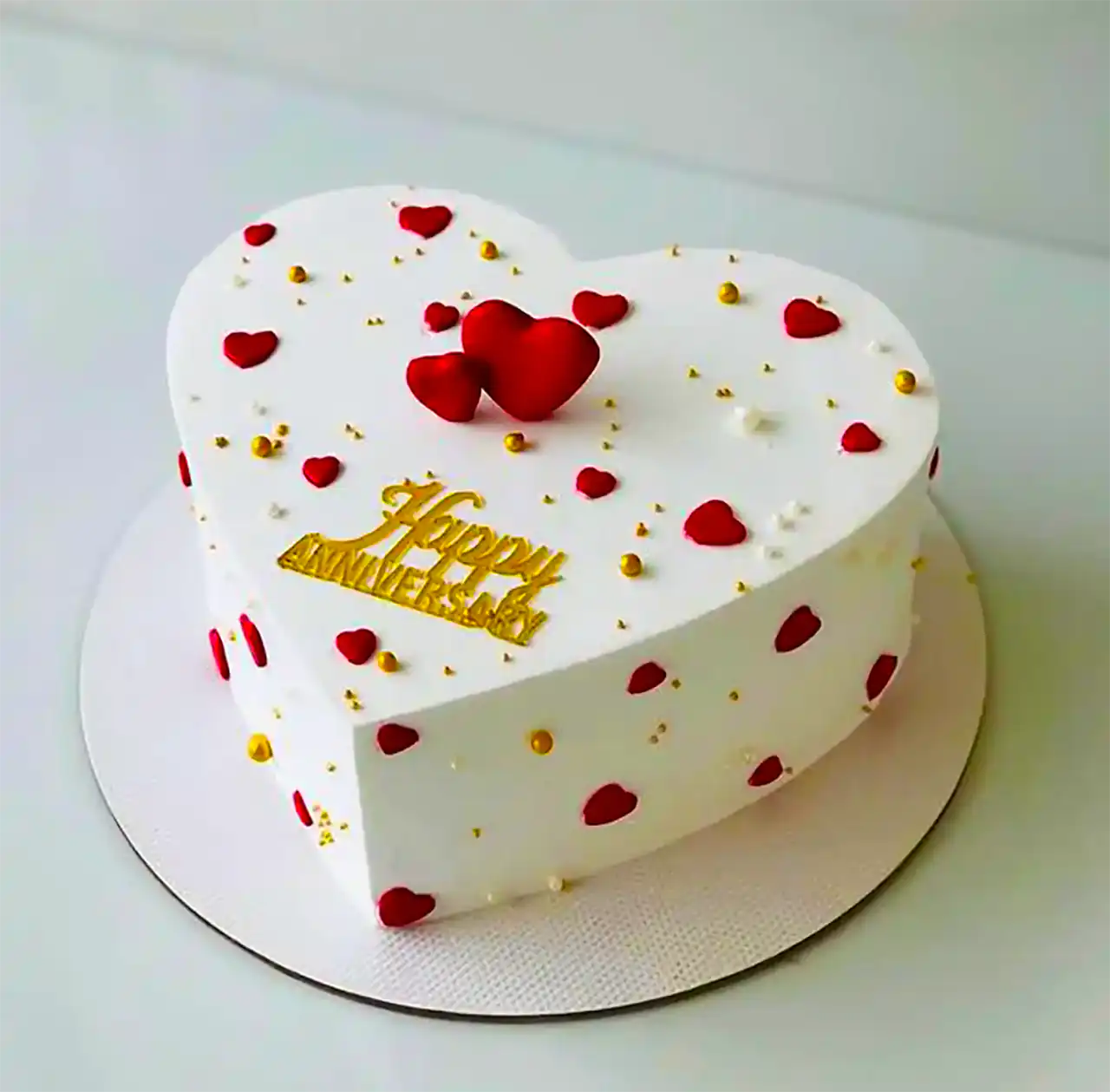 کیک قلبی تولد