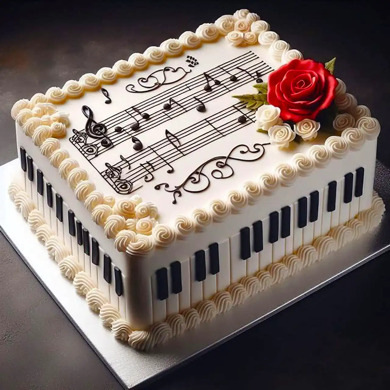 کیک تولد مستطیلی