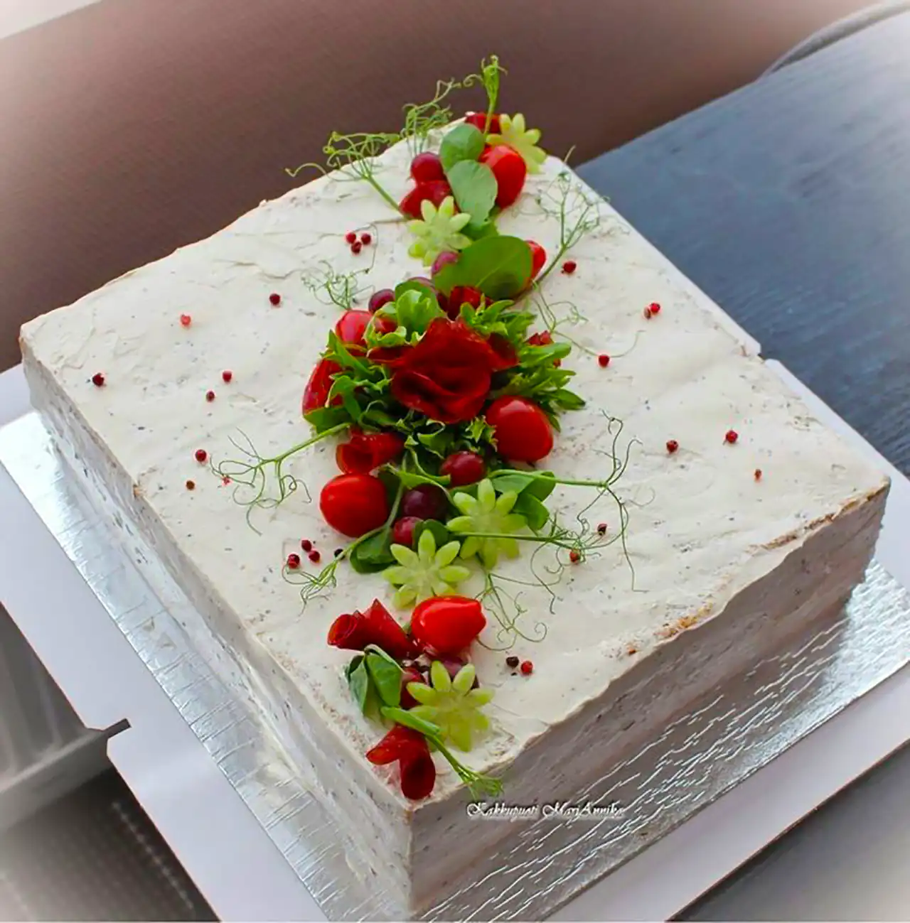 کیک تولد مستطیلی