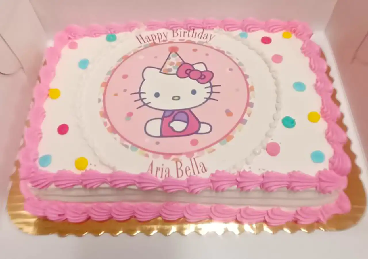 کیک تولد مستطیلی