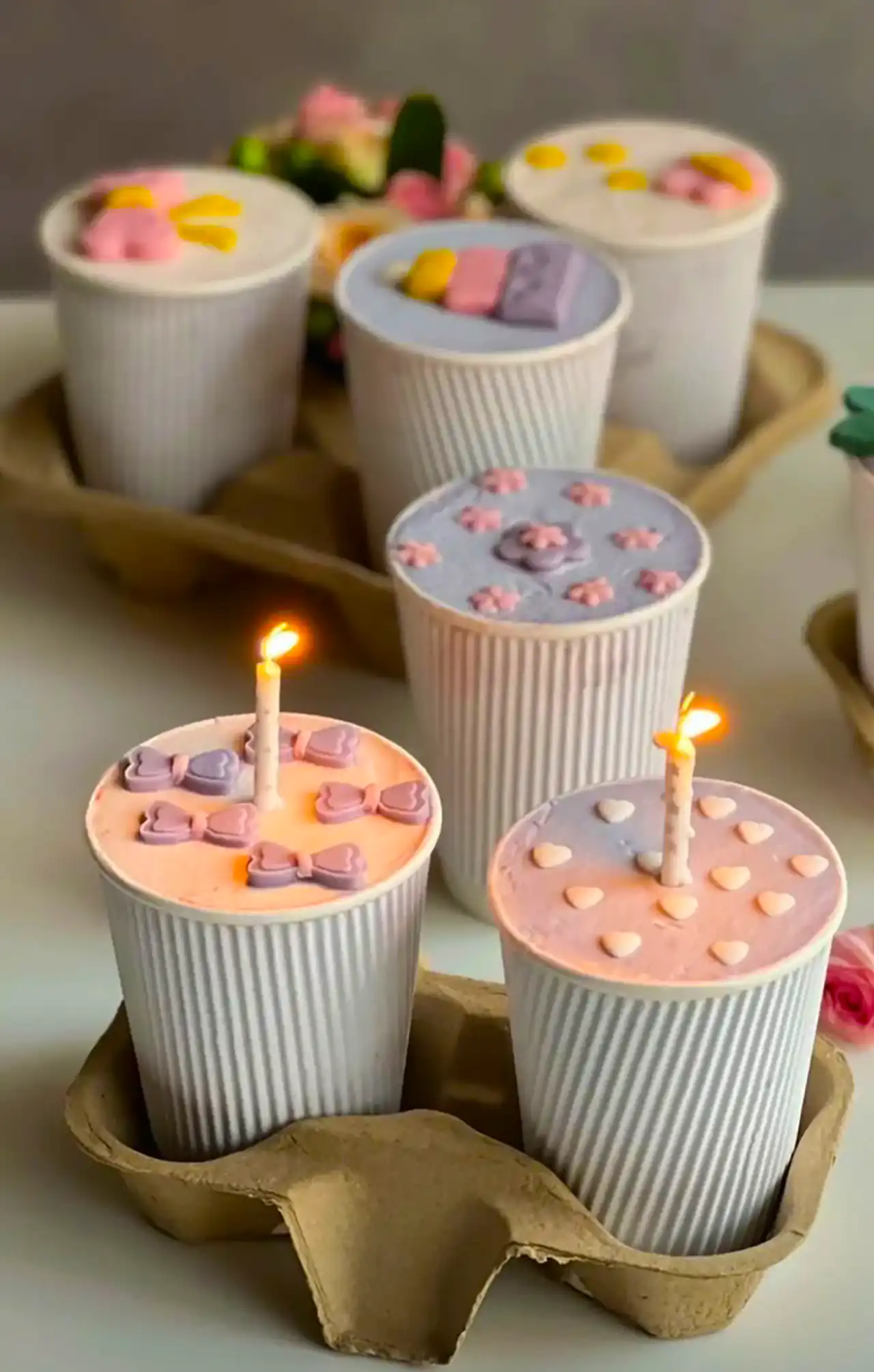 کیک لیوانی مینیمال